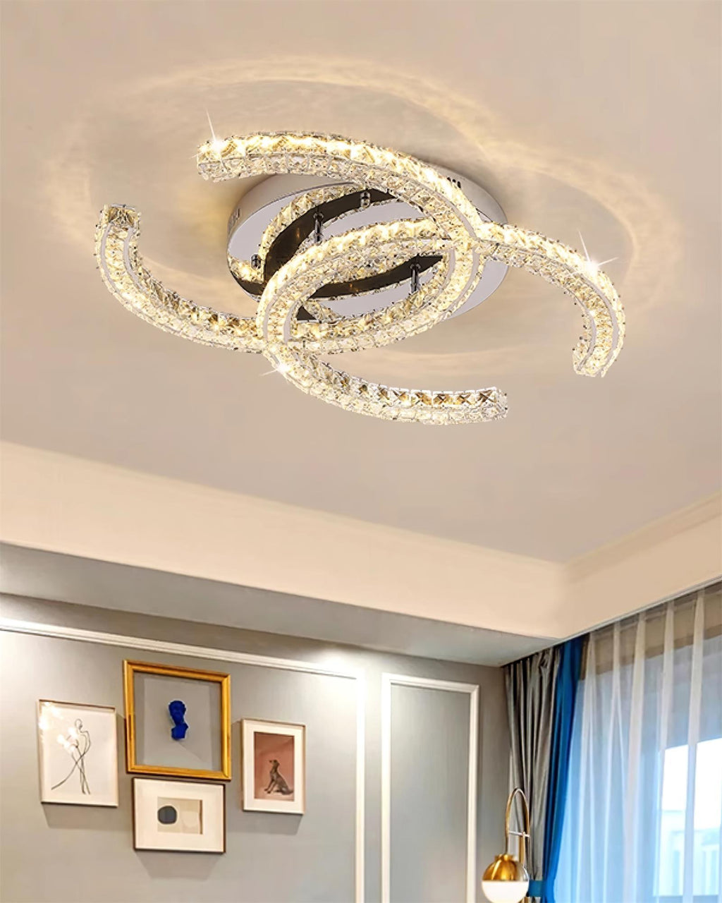 Crystal Ceiling Light