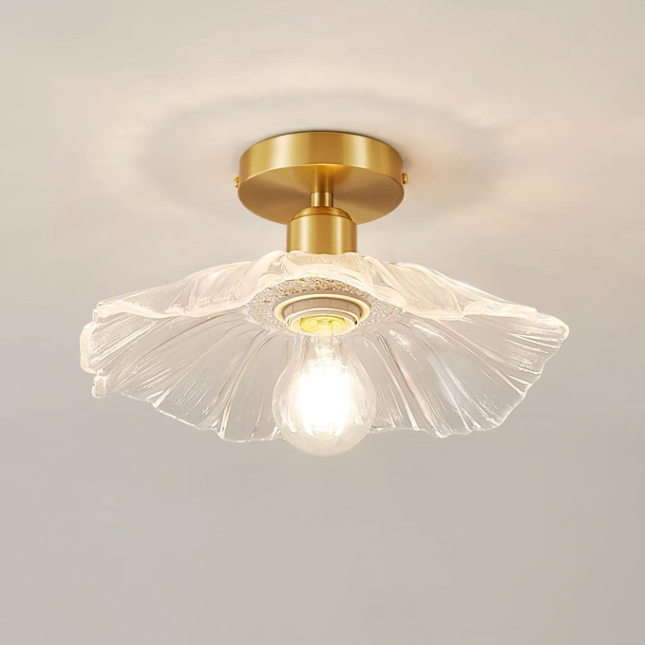 Flower Glass Ceiling Light