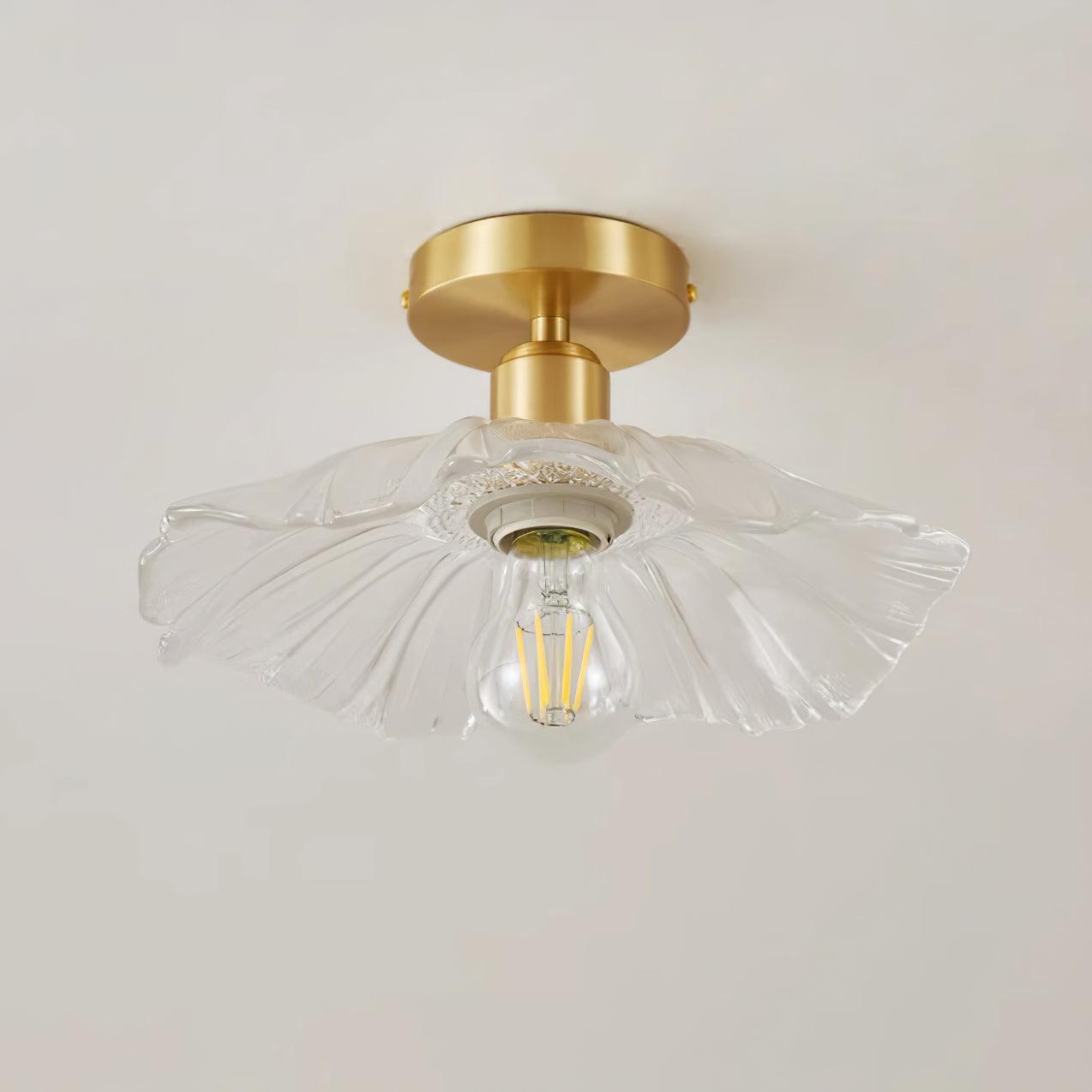 Flower Glass Ceiling Light