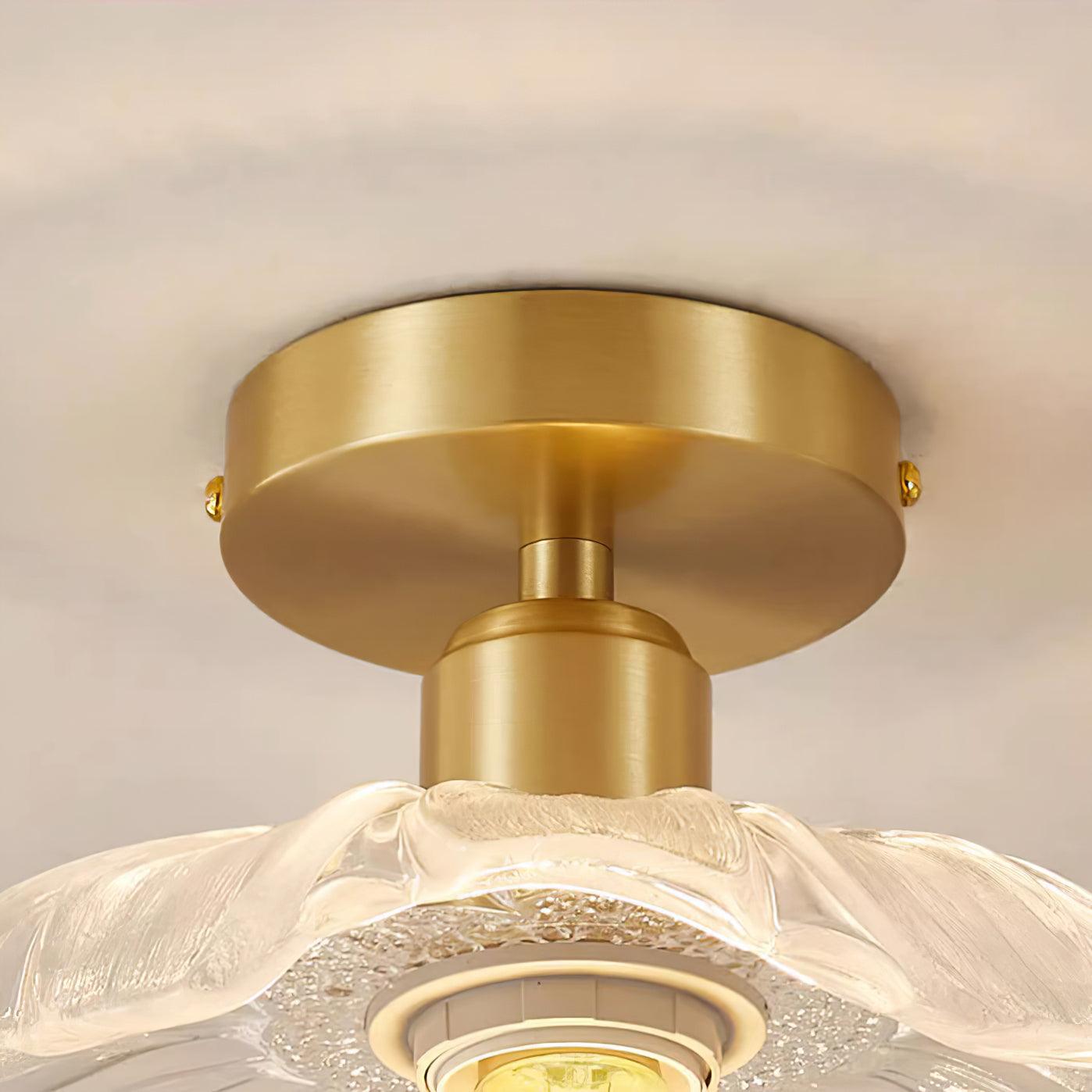 Flower Glass Ceiling Light