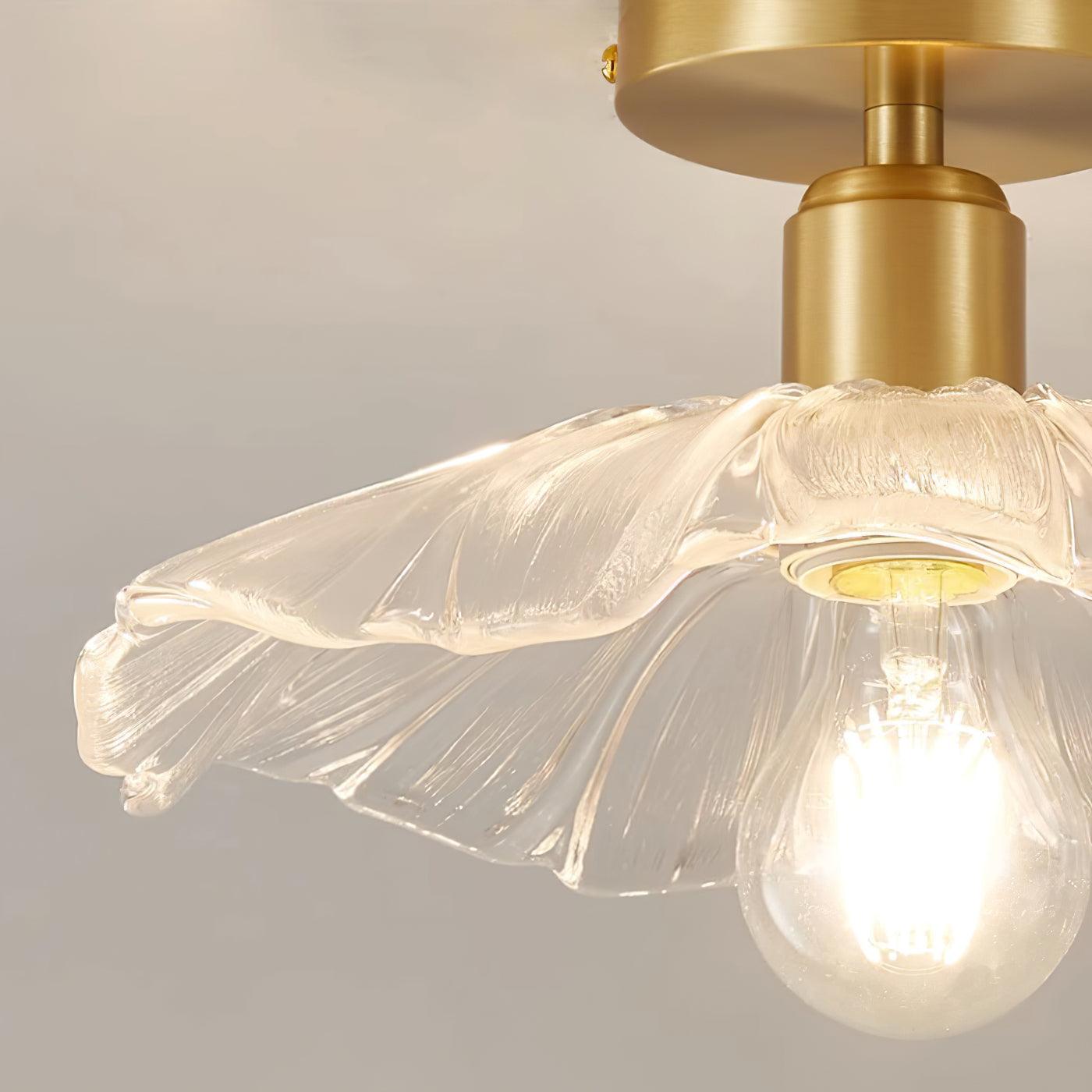 Flower Glass Ceiling Light