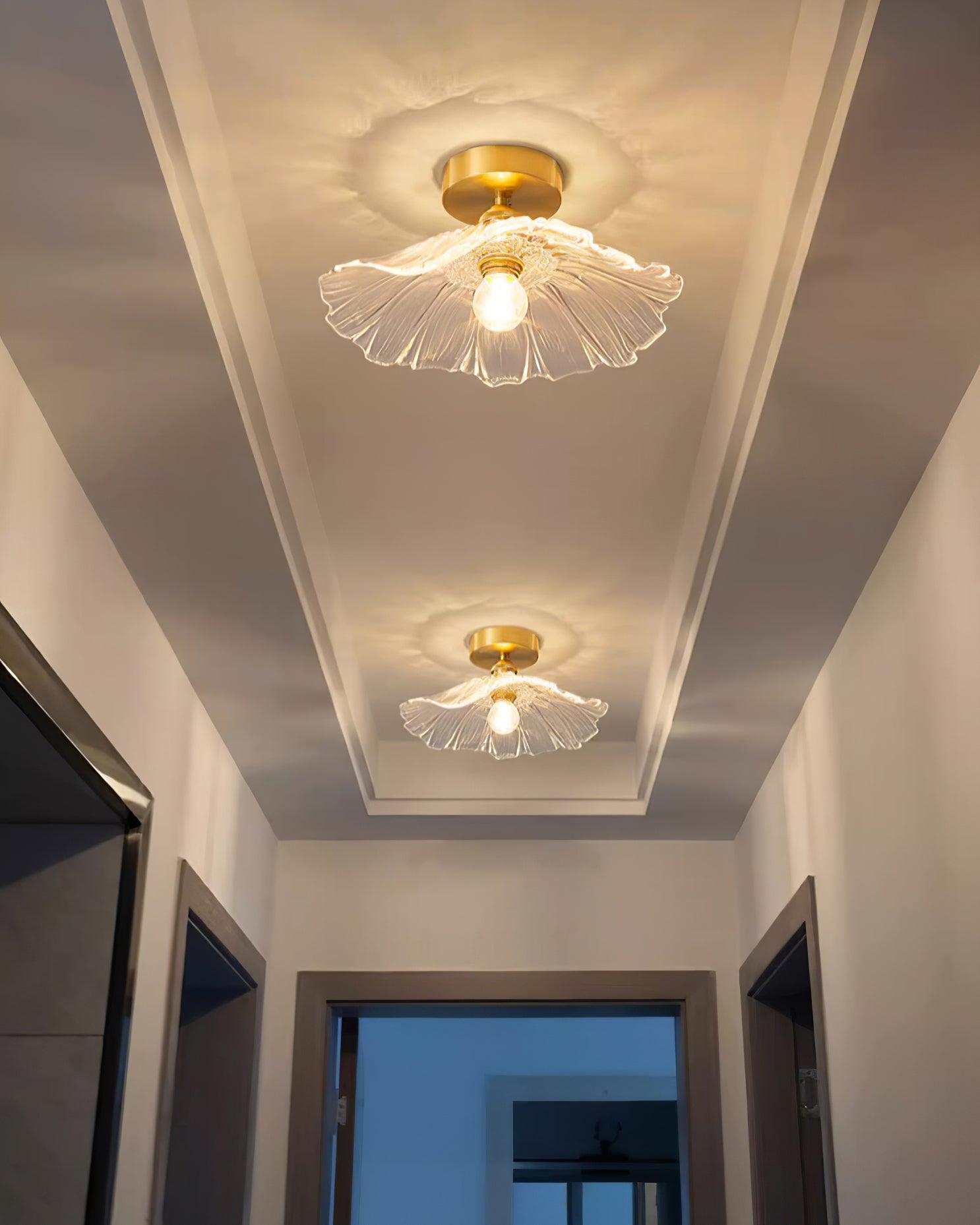 Flower Glass Ceiling Light