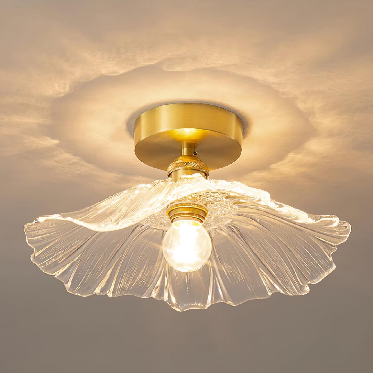 Flower Glass Ceiling Light