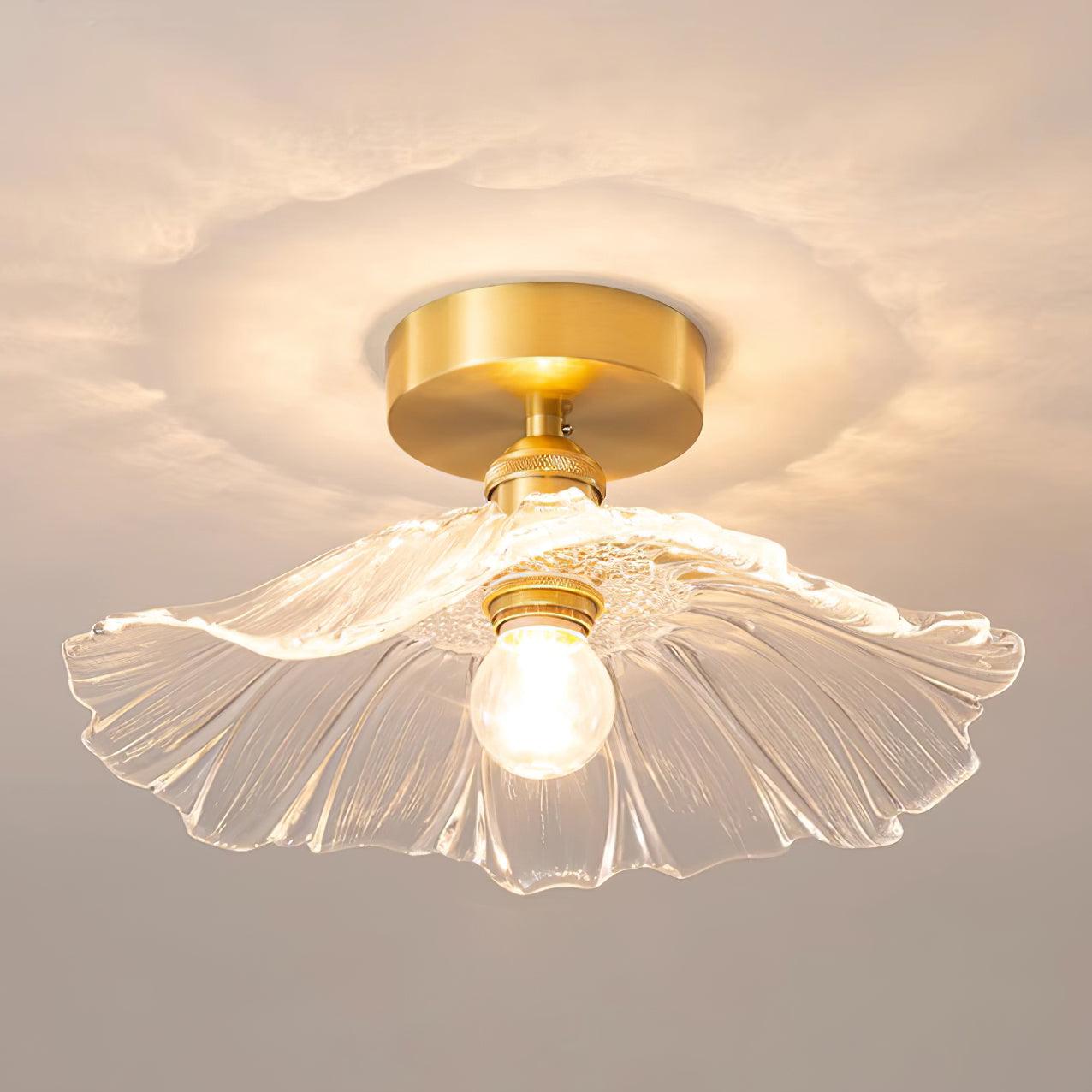 Flower Glass Ceiling Light