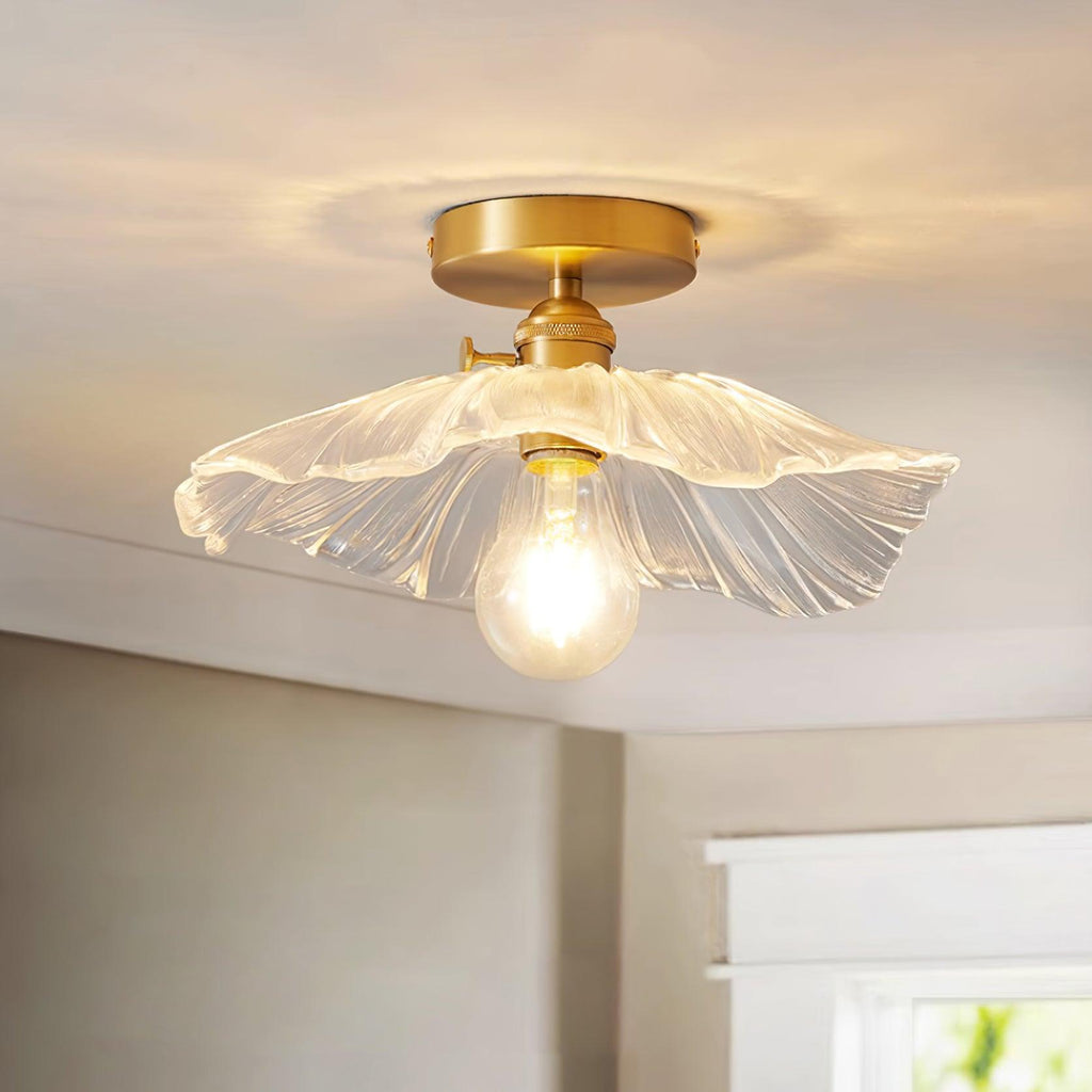 Flower Glass Ceiling Light