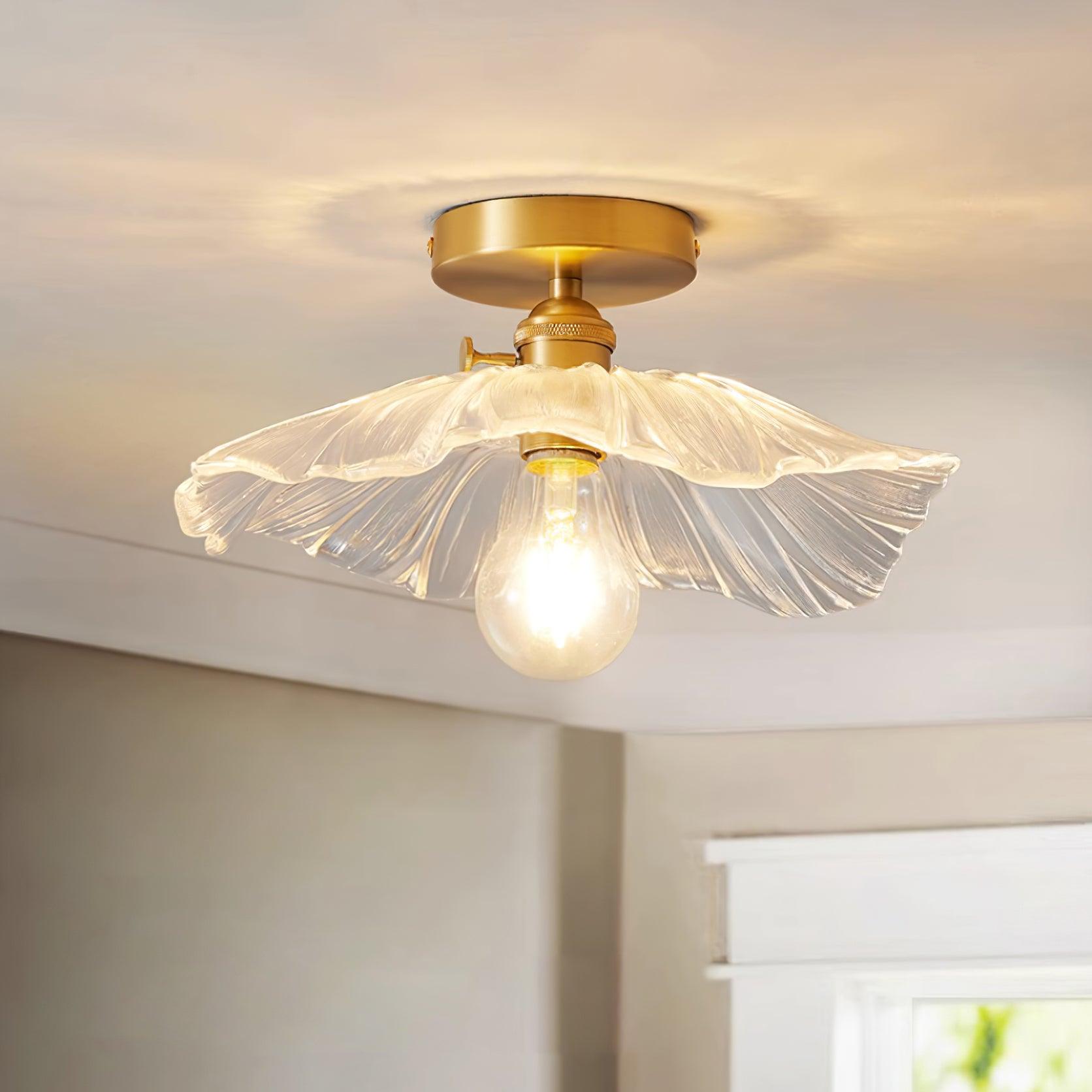 Flower Glass Ceiling Light