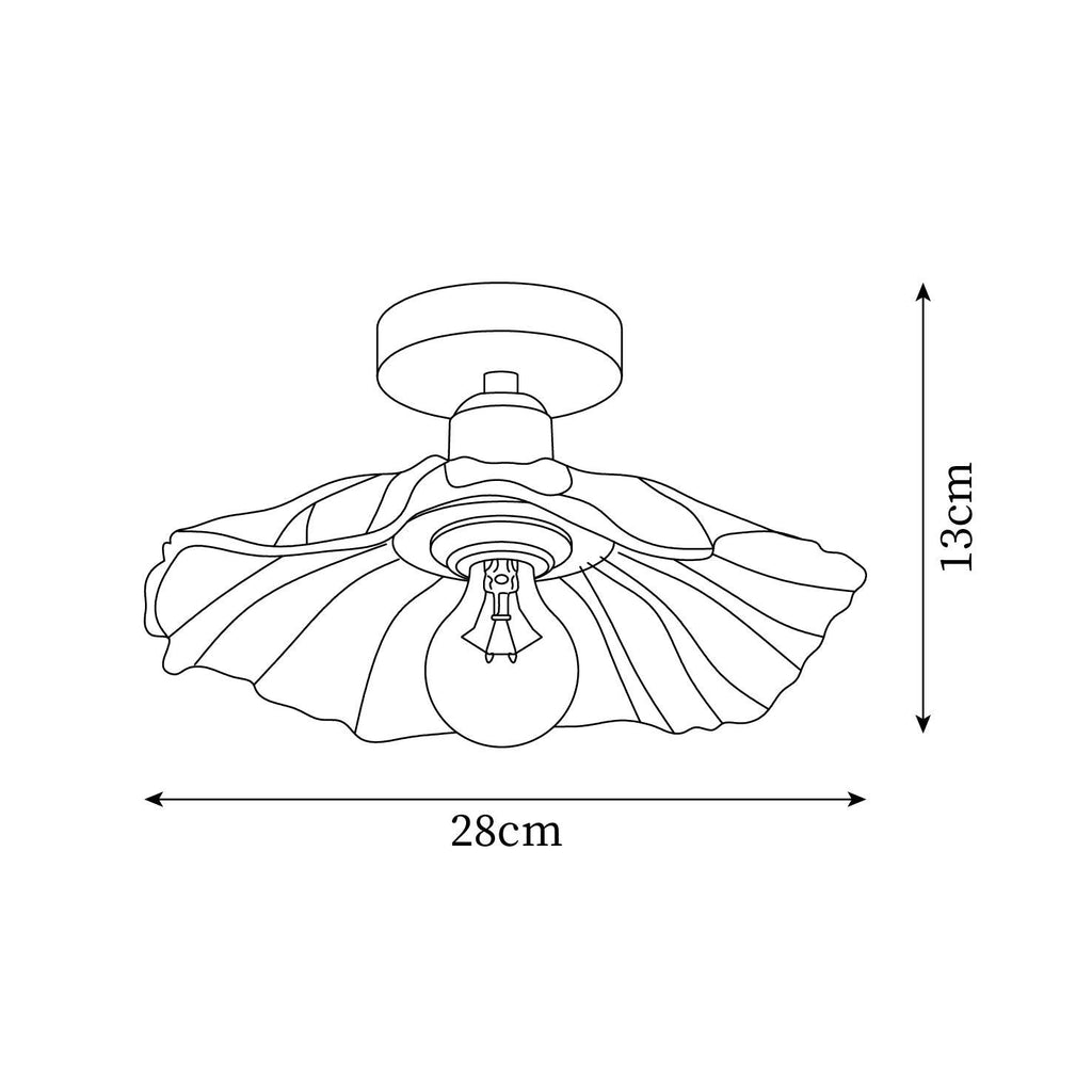 Flower Glass Ceiling Light