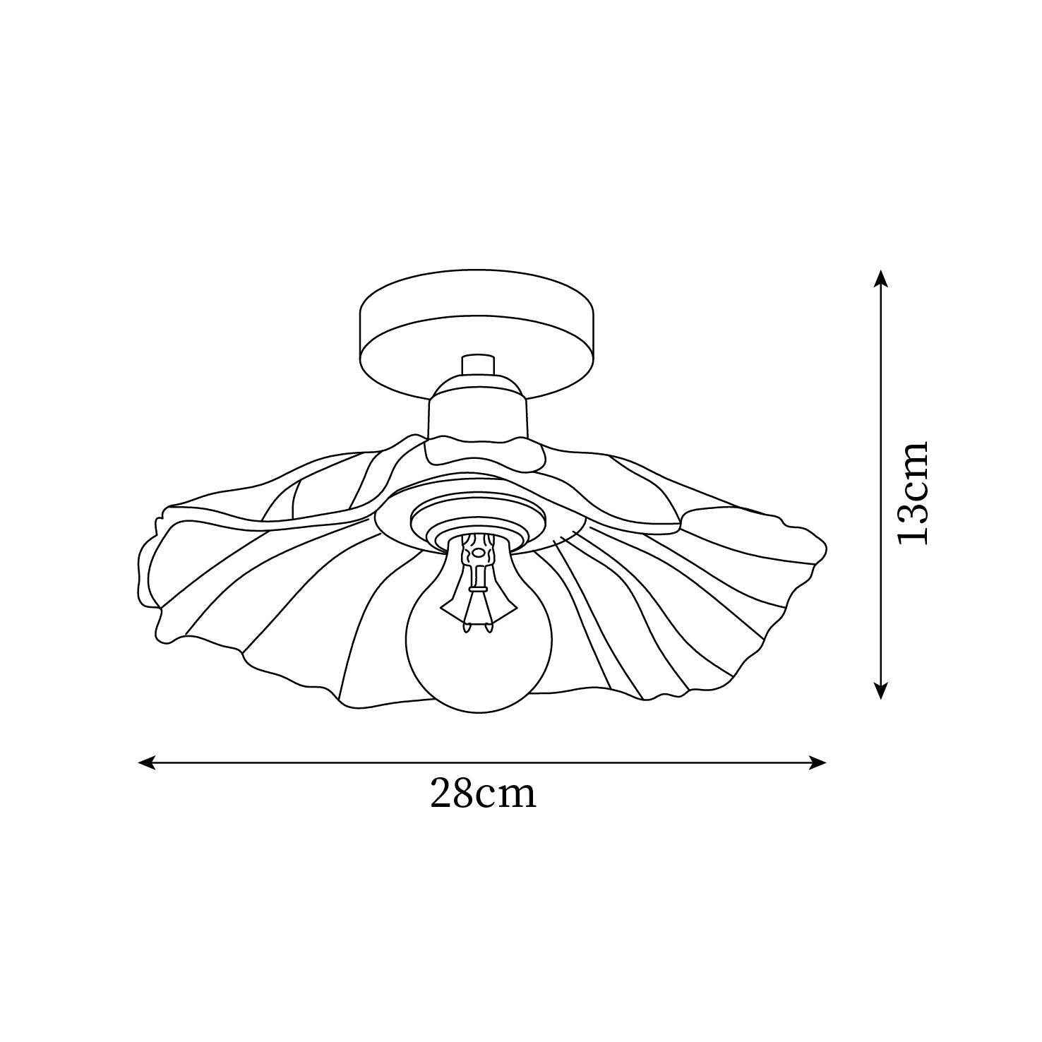 Flower Glass Ceiling Light