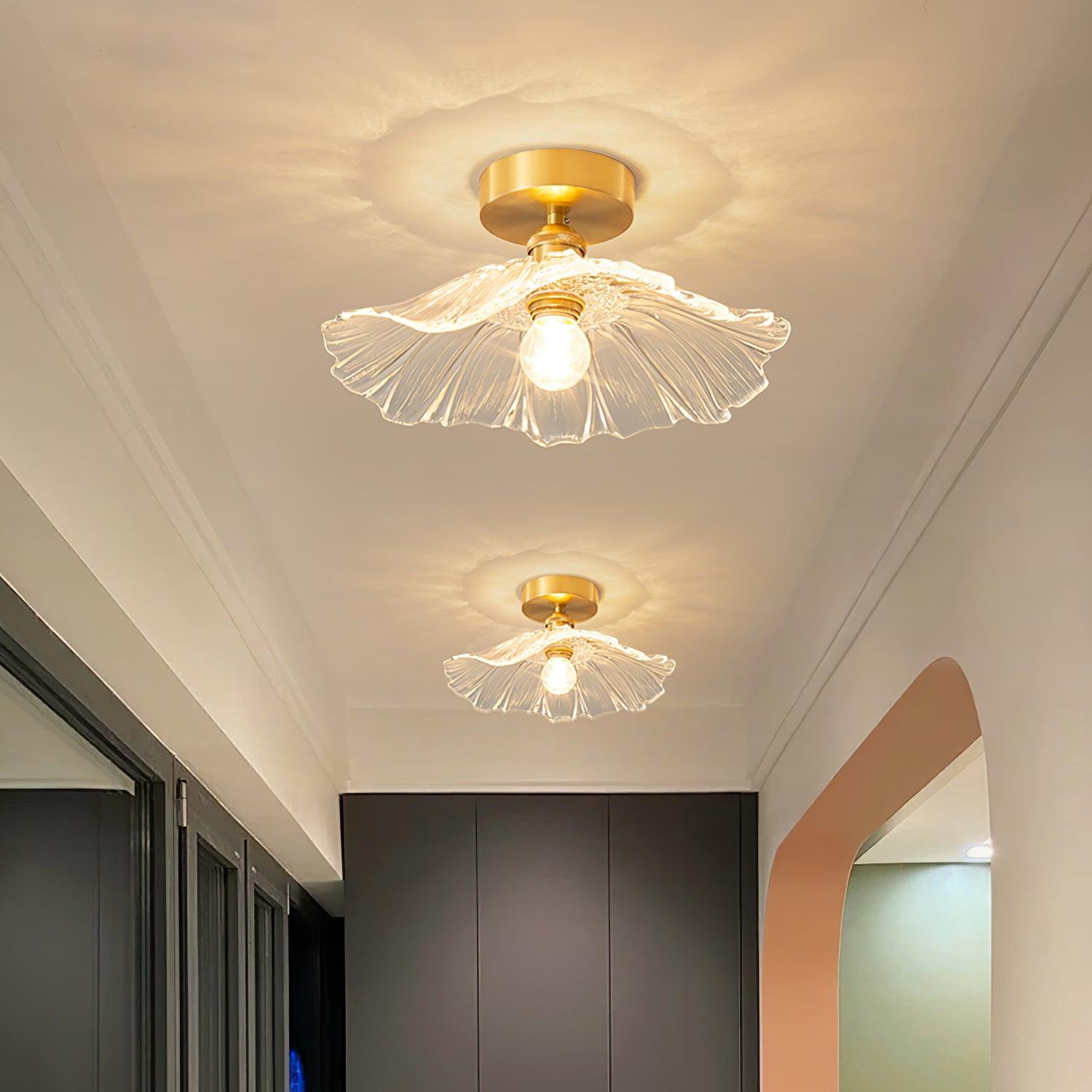 Flower Glass Ceiling Light