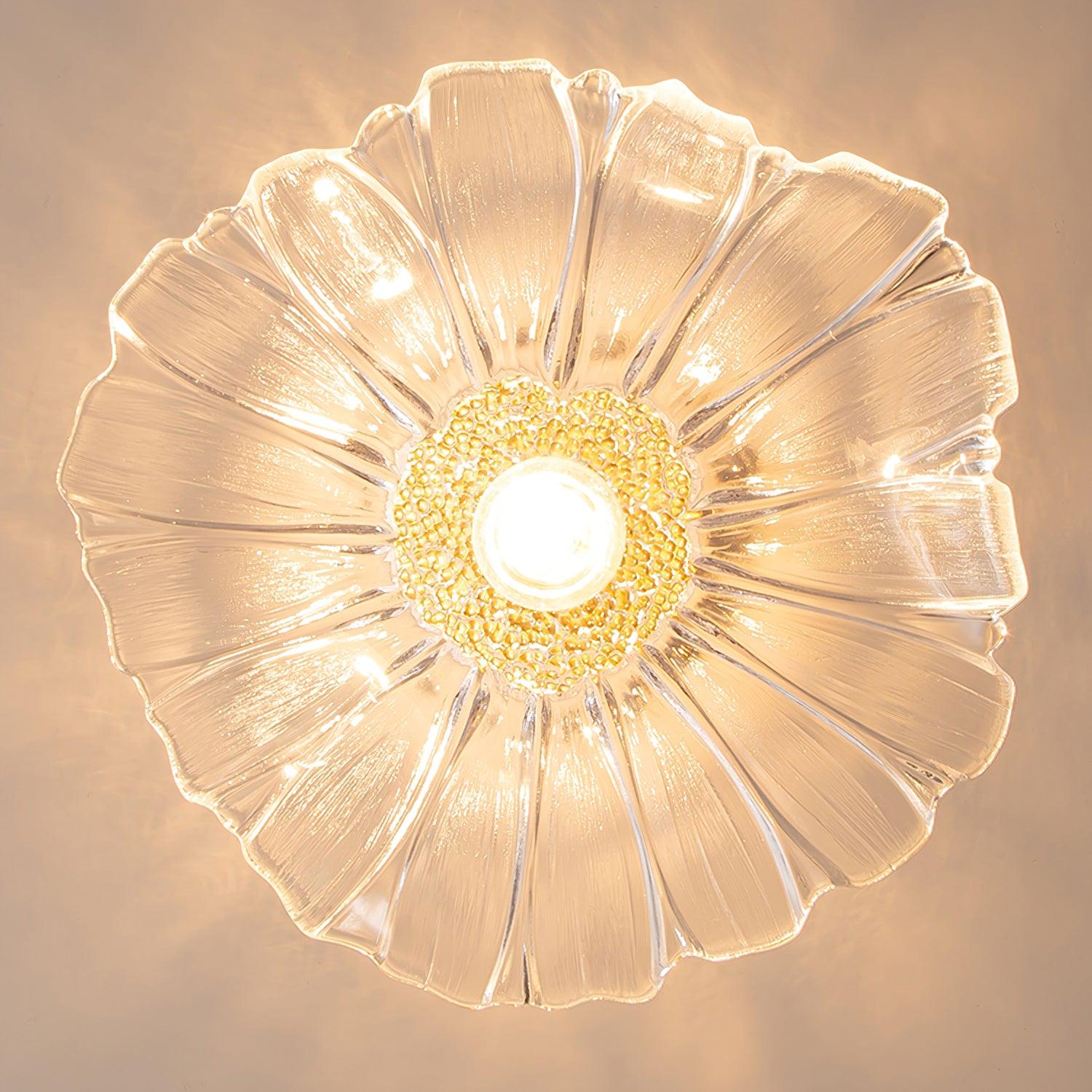 Flower Glass Ceiling Light
