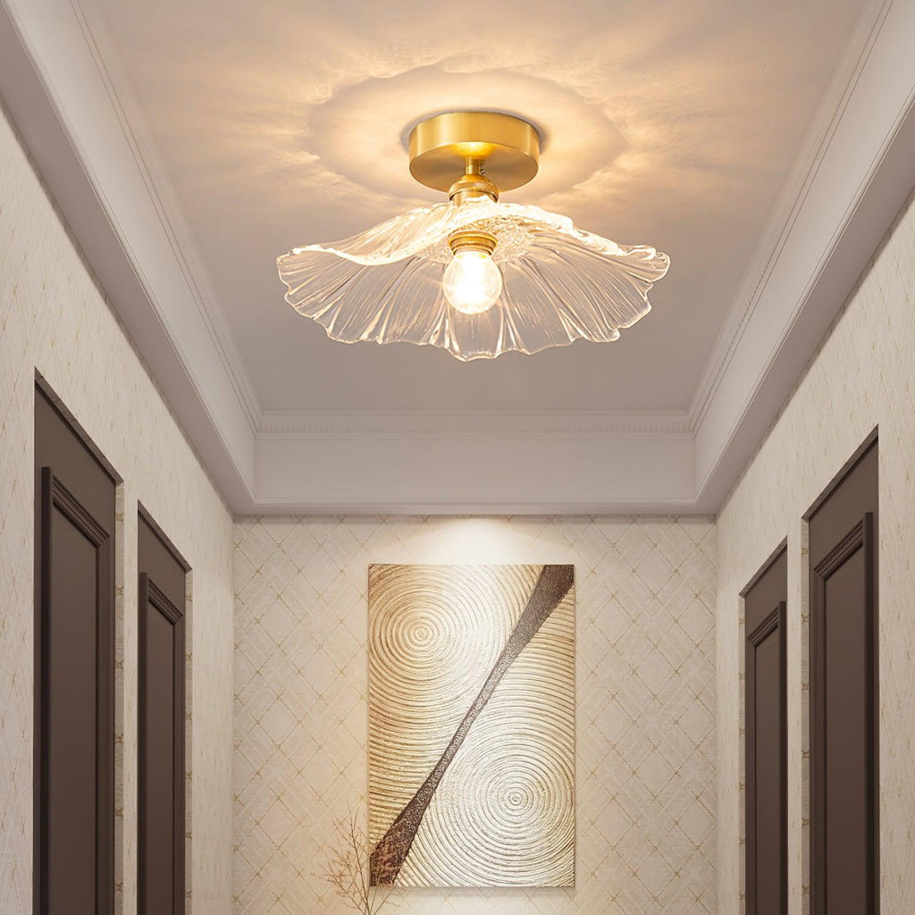 Flower Glass Ceiling Light
