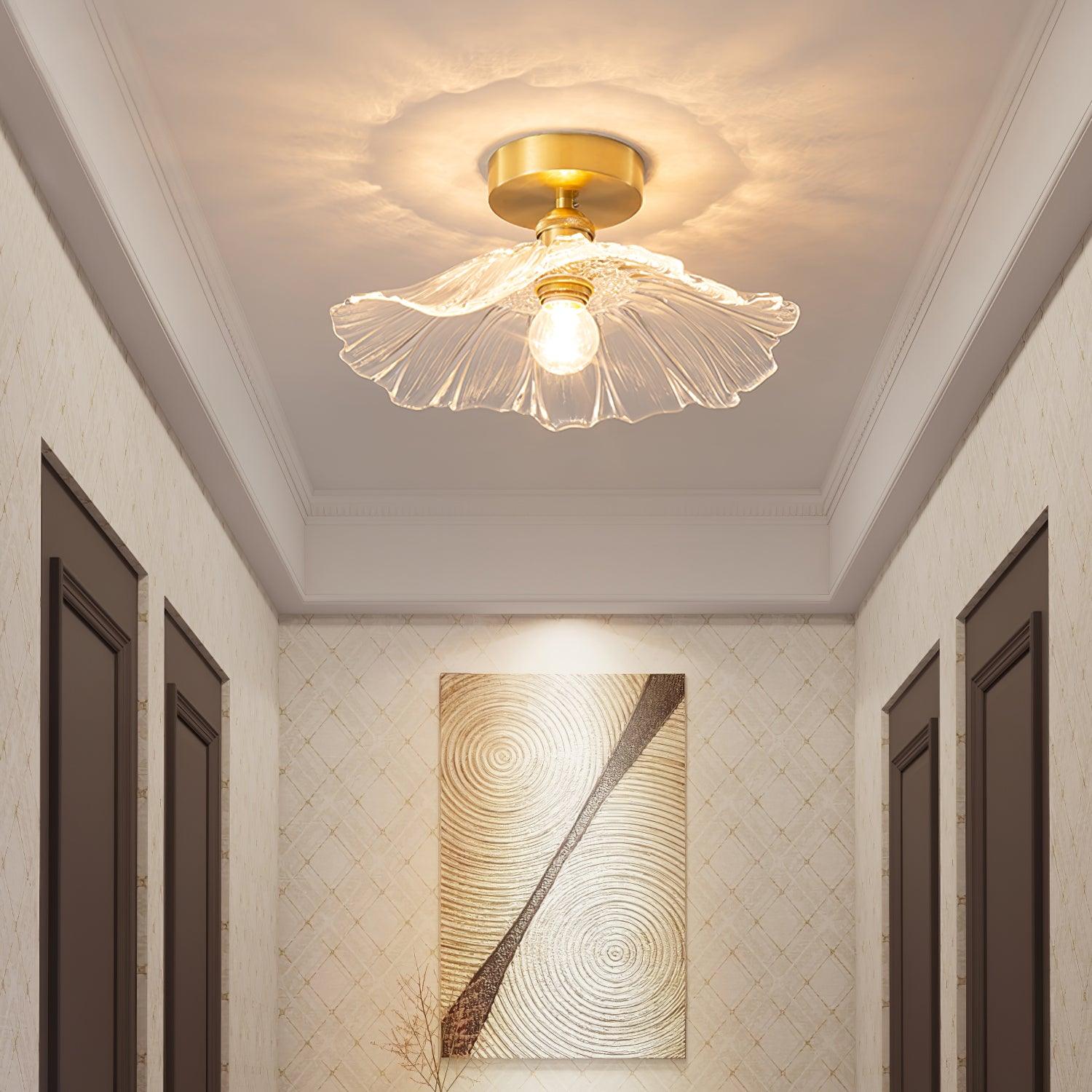 Flower Glass Ceiling Light