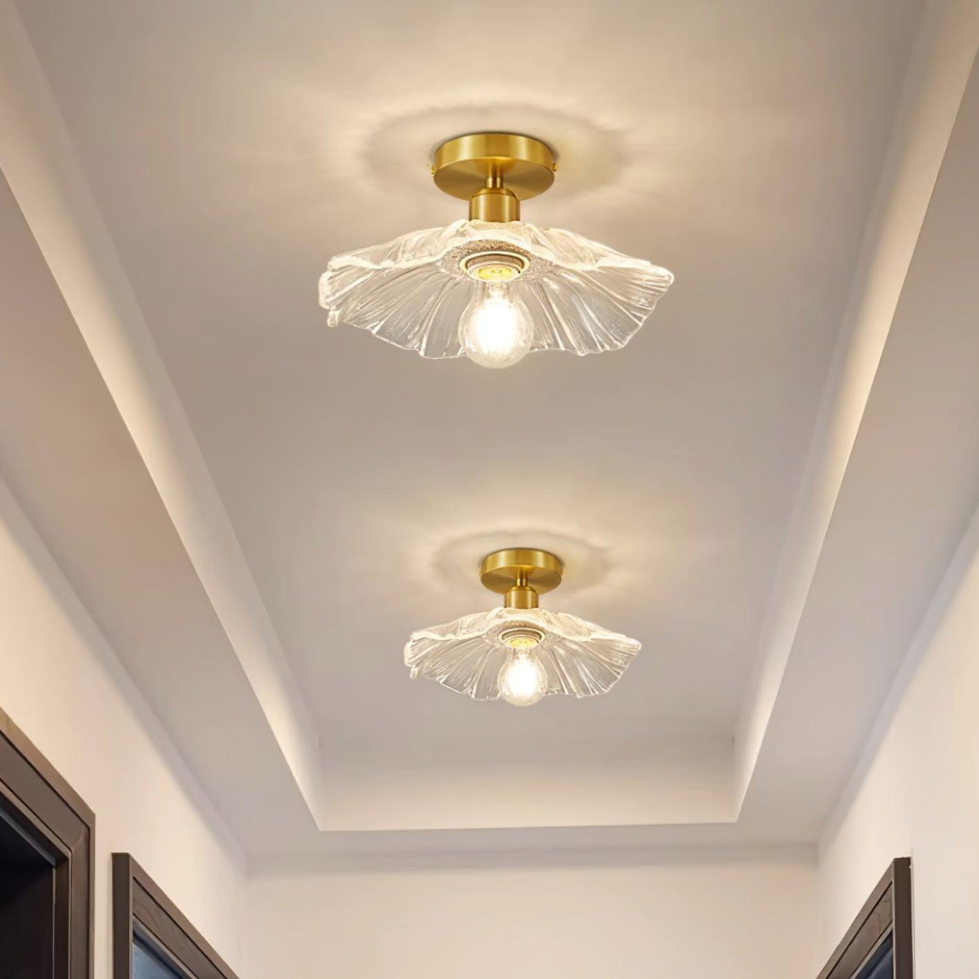 Flower Glass Ceiling Light