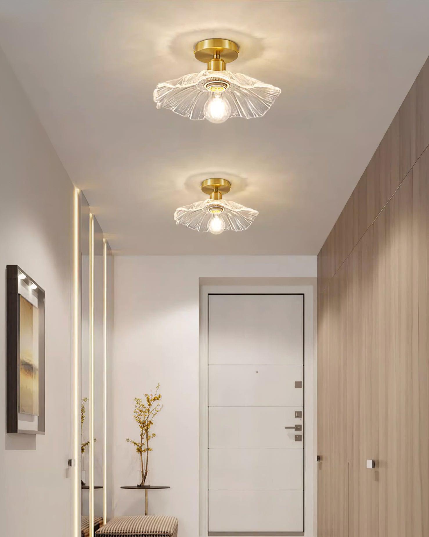 Flower Glass Ceiling Light