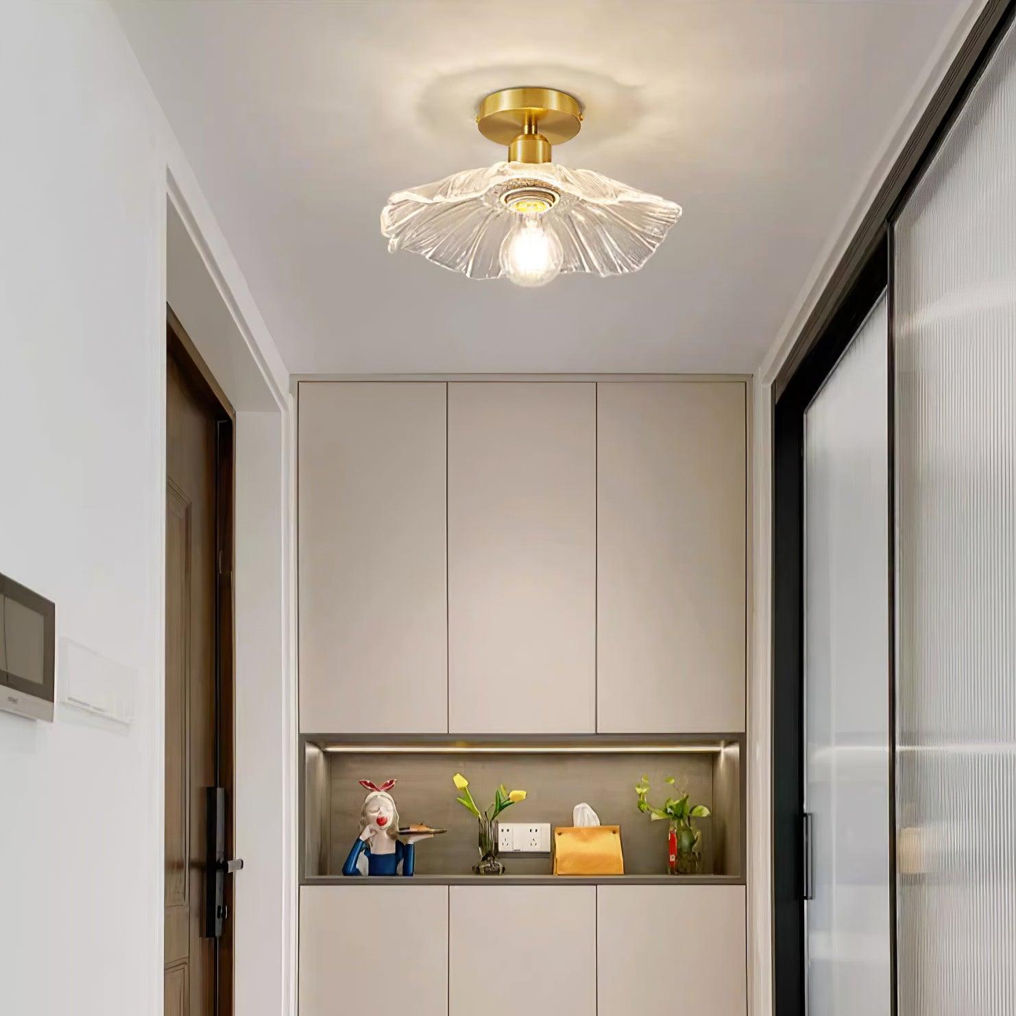 Flower Glass Ceiling Light