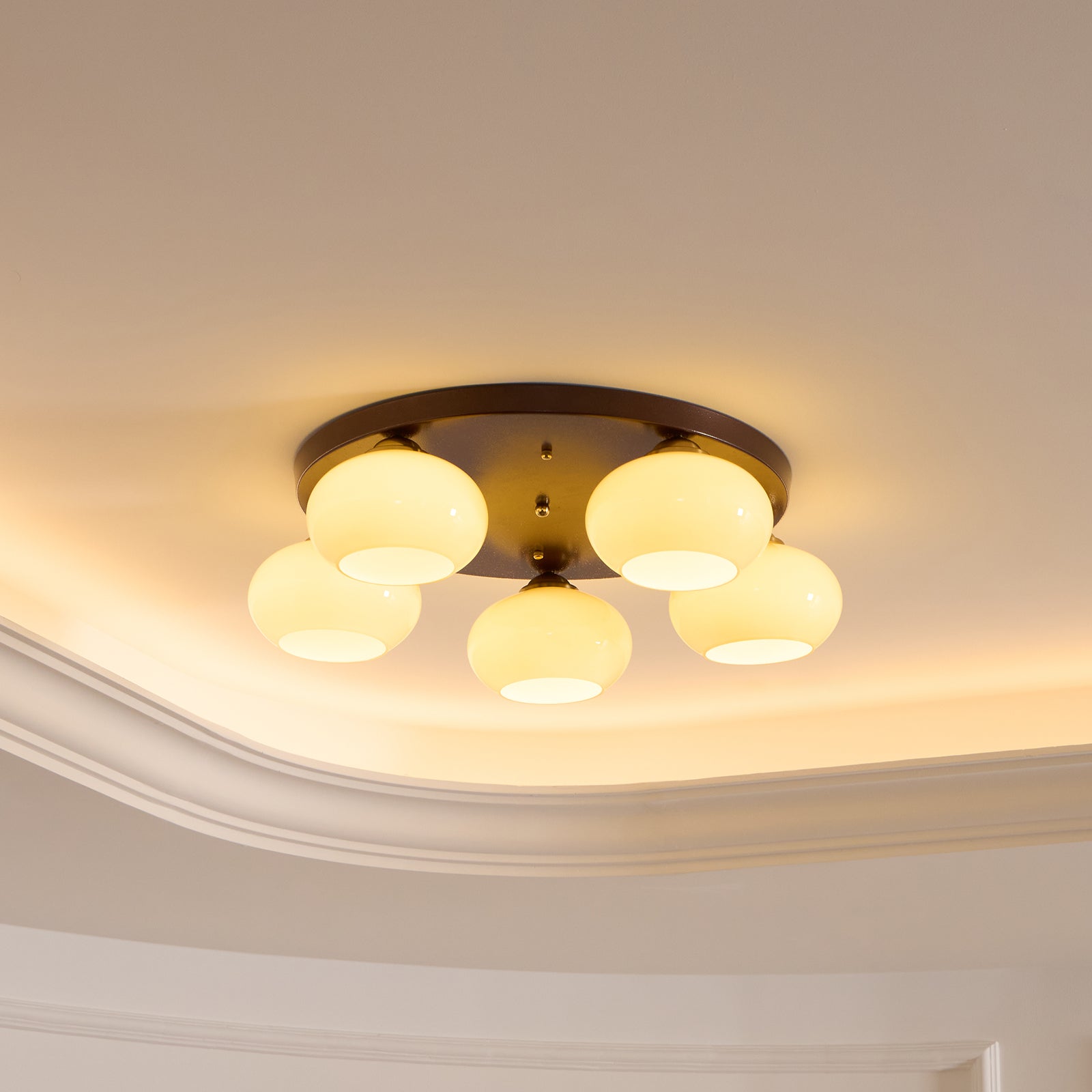 Hailie Glass Ceiling Light
