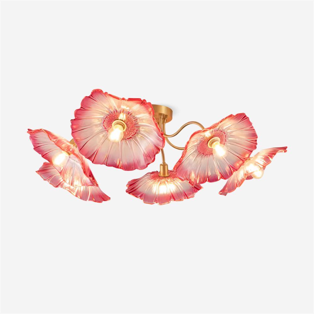 Murano Glass Flowers Ceiling Light