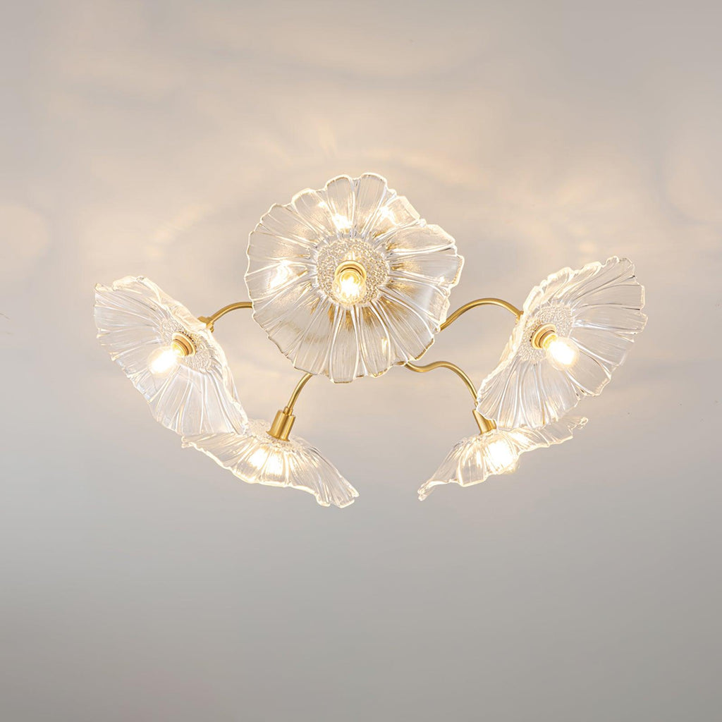 Murano Glass Flowers Ceiling Light