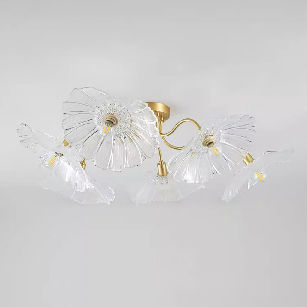 Murano Glass Flowers Ceiling Light