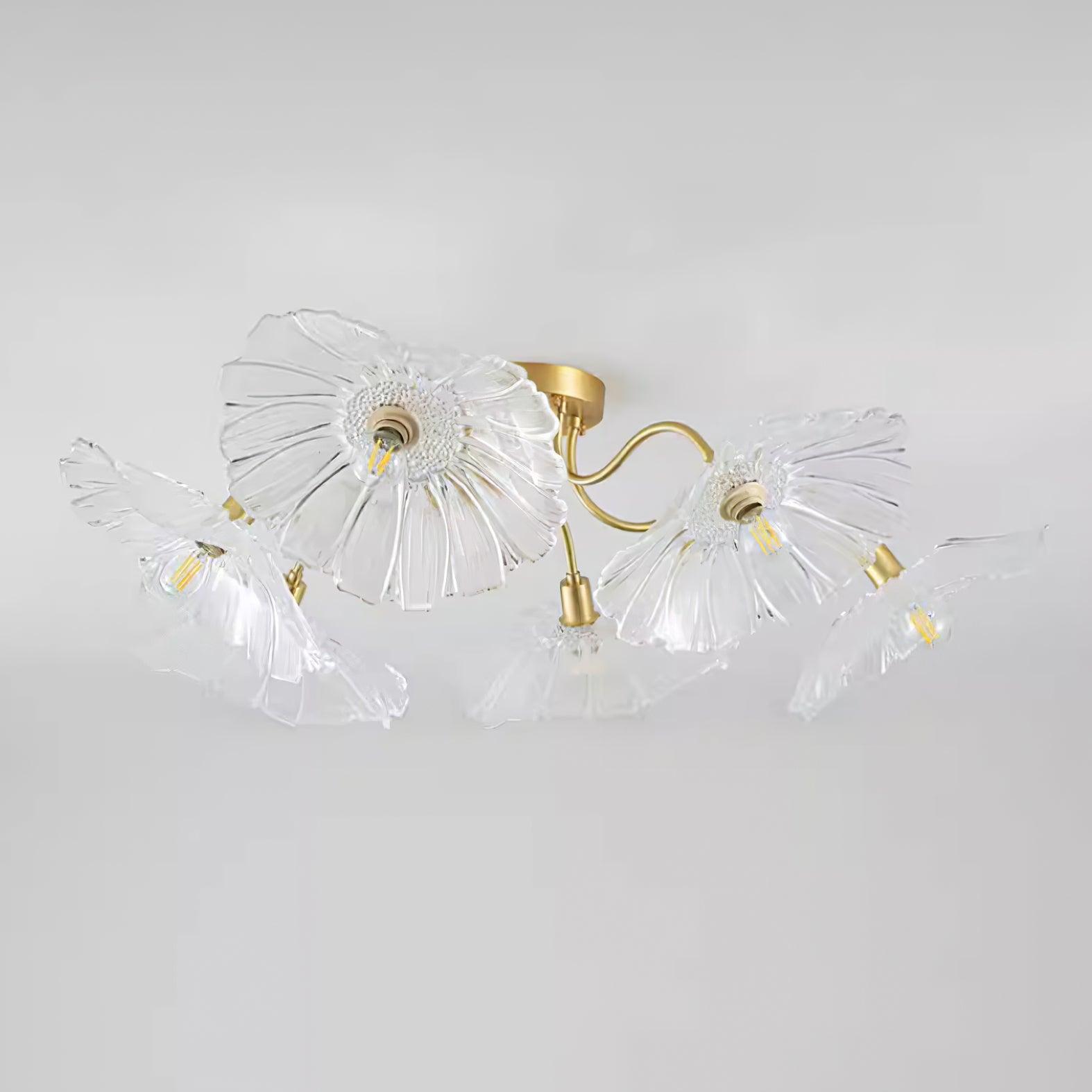 Murano Glass Flowers Ceiling Light