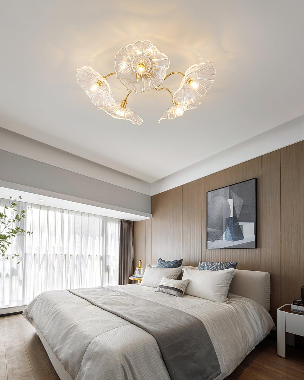 Murano Glass Flowers Ceiling Light