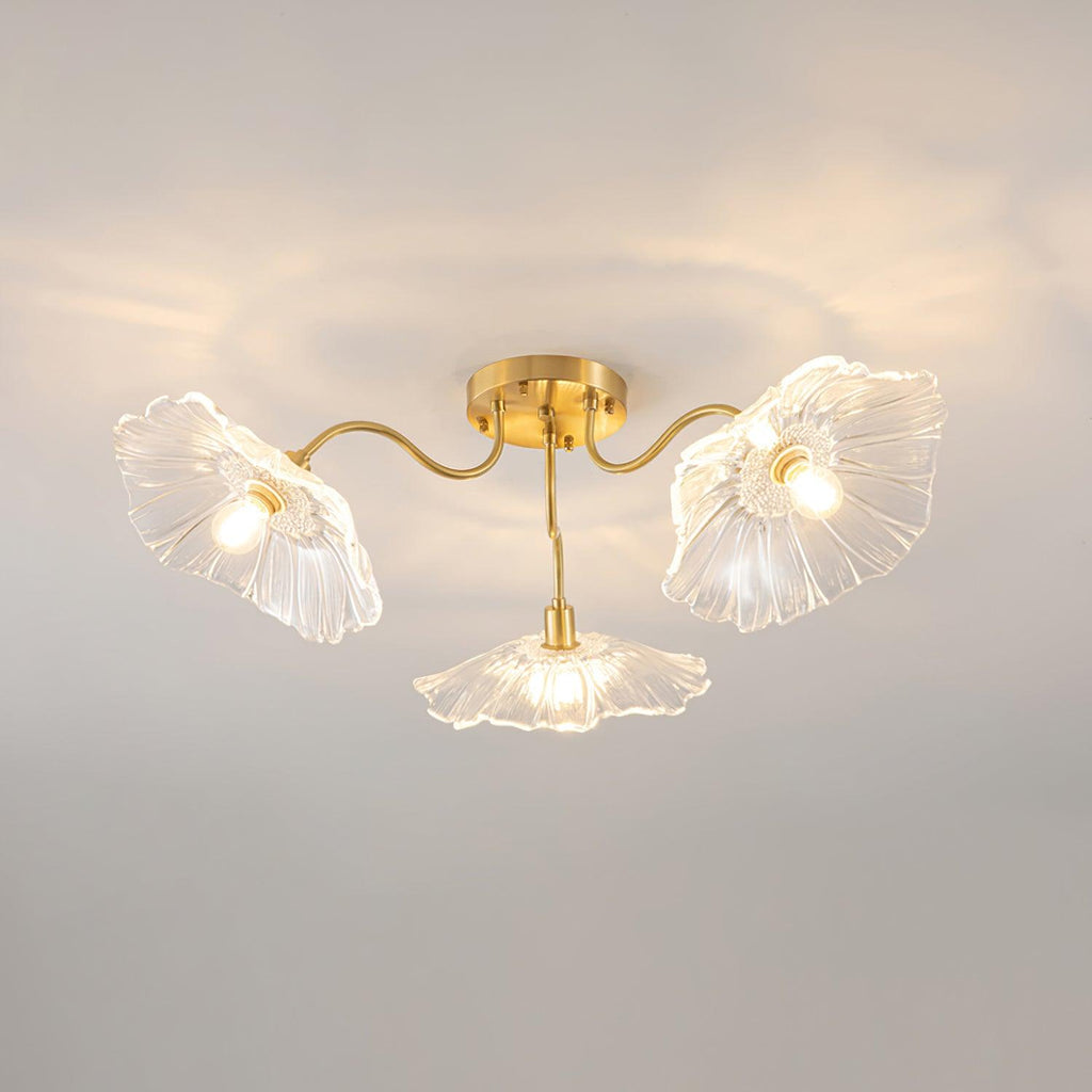 Murano Glass Flowers Ceiling Light