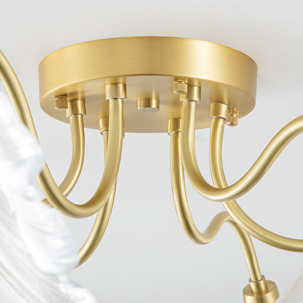 Murano Glass Flowers Ceiling Light