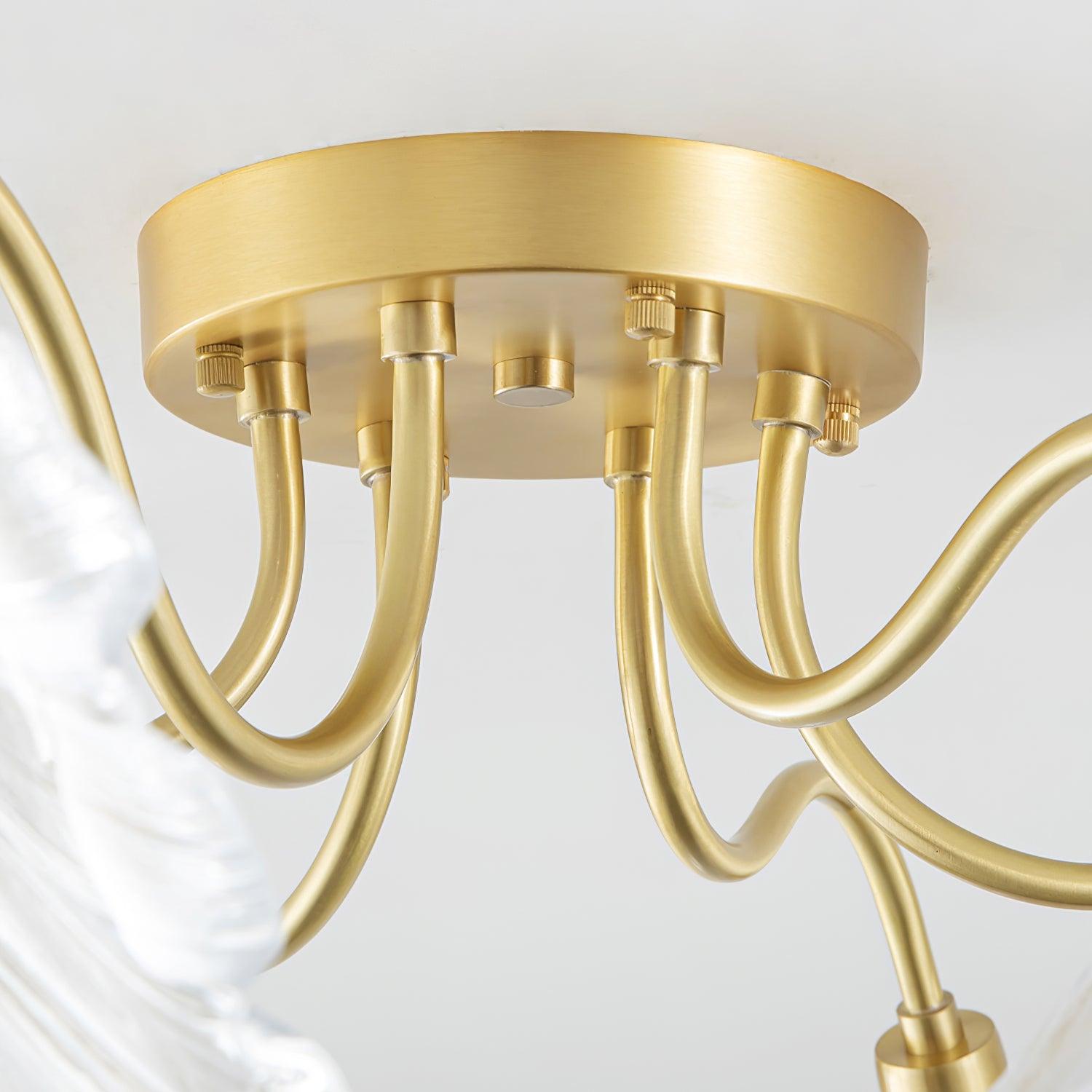 Murano Glass Flowers Ceiling Light