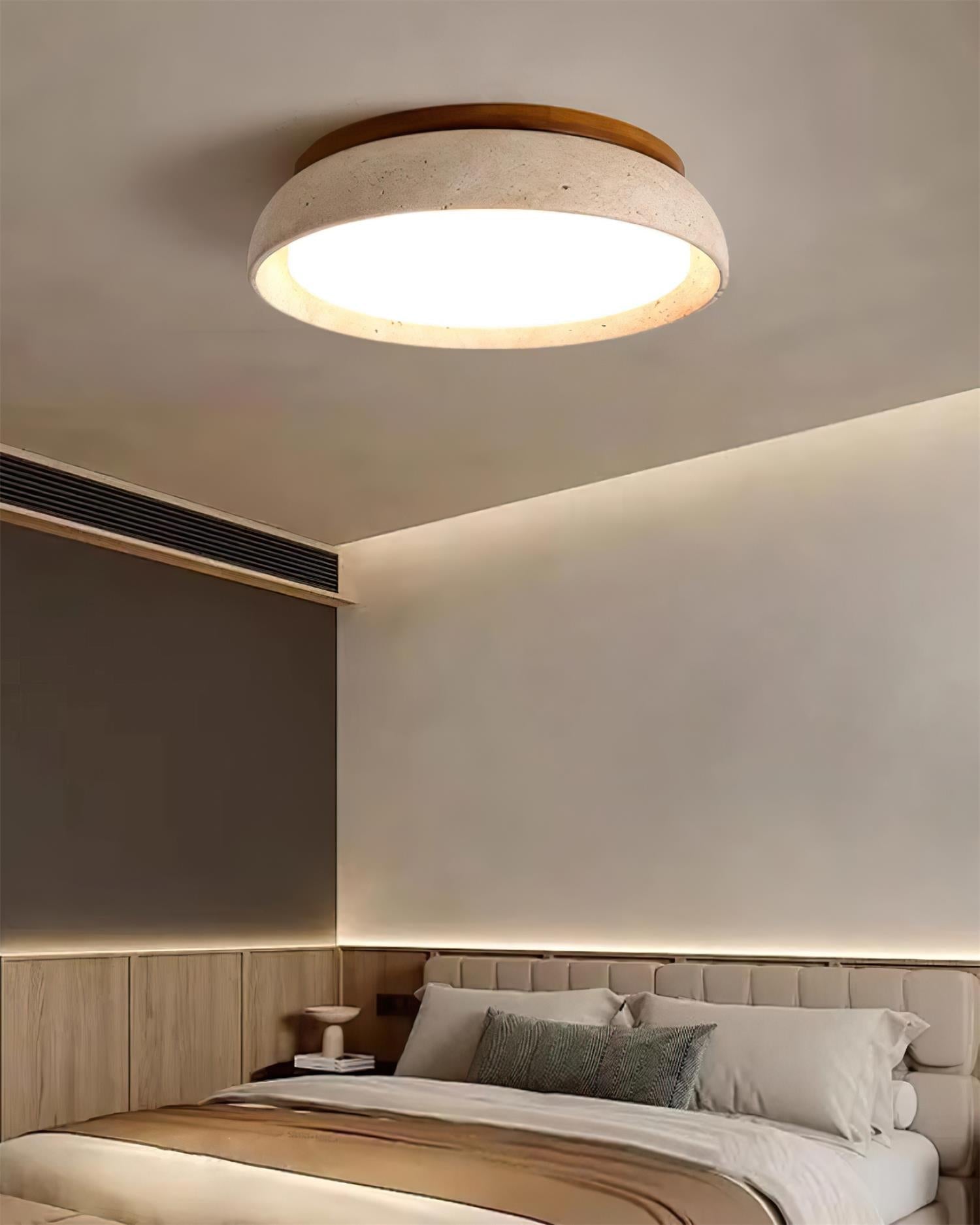 Piedra Travertine Ceiling Light