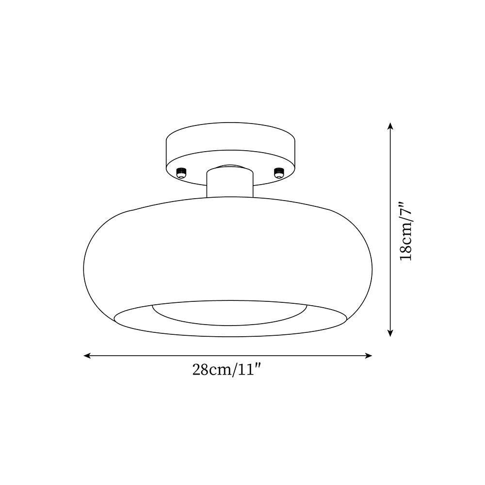 Sanna Glass Ceiling Light