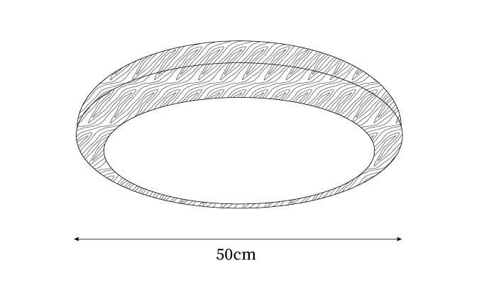 Wood Grain Round Ceiling Lamp